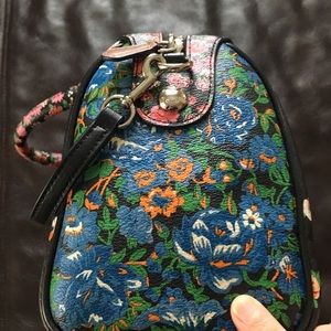 Brand-New Genuine Floral-Print Coach Mini-Duffel